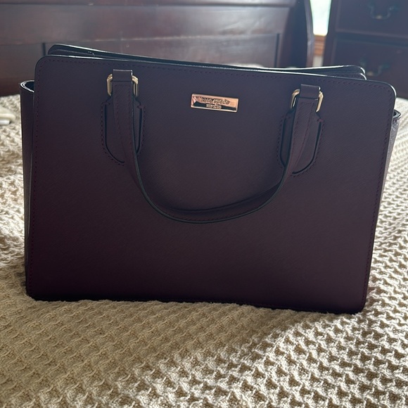 Kate Spade Shoulder Bag, Burgundy - Picture 3 of 5